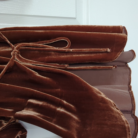 Reformation Velvet Wrap Dress - Picture 4 of 8